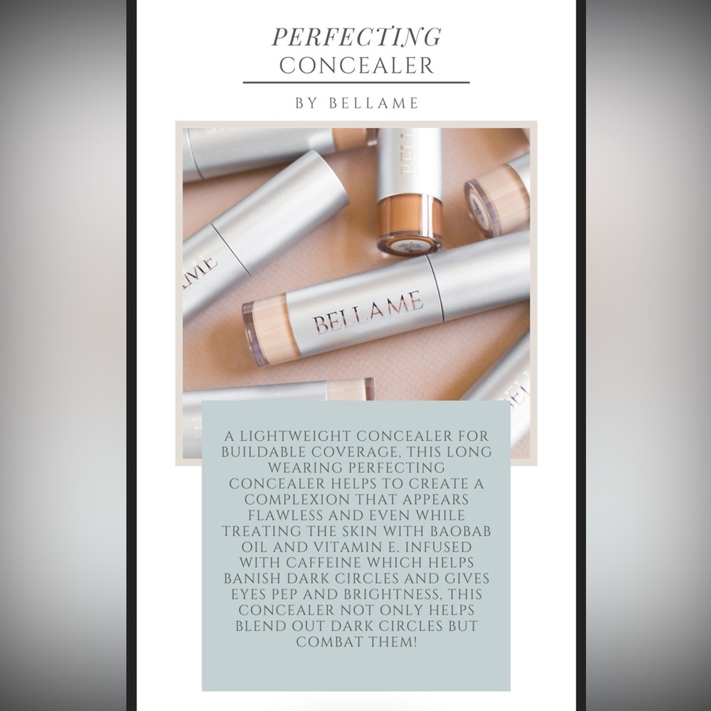 BELLAME CAFFEINE INFUSED CONCEALER - SHADE 7
- NWT